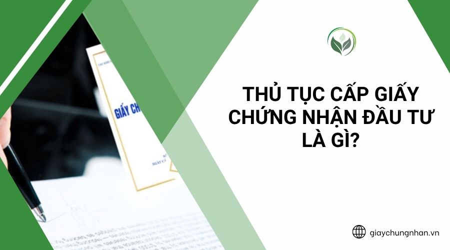 Thủ tục cấp giấy chứng nhận đầu tư là gì?