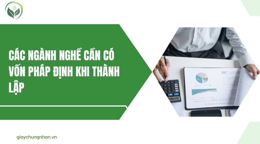 Các ngành nghề cần có vốn pháp định khi thành lập