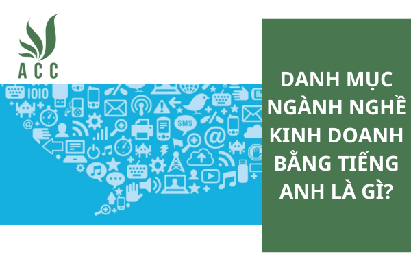 Danh mục ngành nghề kinh doanh bằng tiếng Anh là gì?