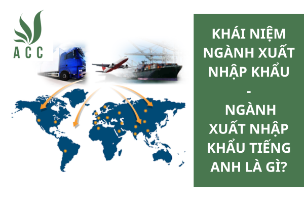 Khái niệm ngành xuất nhập khẩu- Ngành xuất nhập khẩu tiếng anh là gì?
