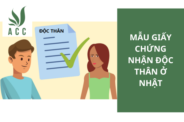 Mẫu giấy chứng nhận độc thân ở Nhật