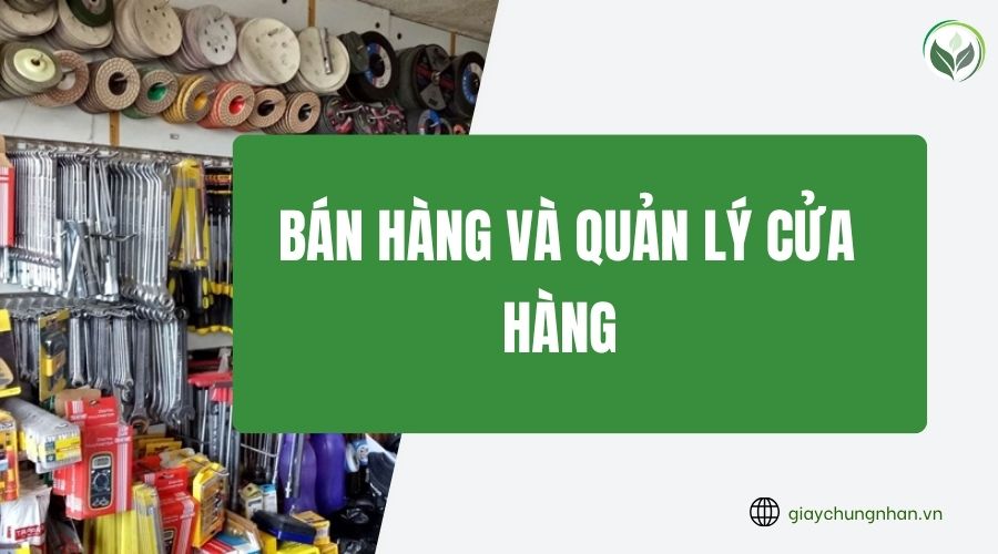 Bán hàng và quản lý cửa hàng