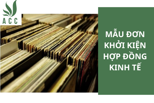 Mẫu đơn khởi kiện hợp đồng kinh tế