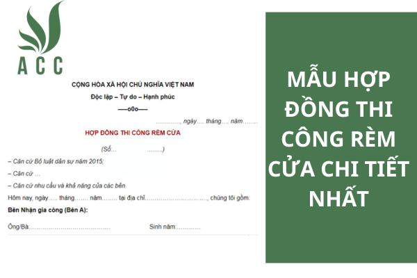 Mẫu hợp đồng thi công rèm cửa chi tiết nhất