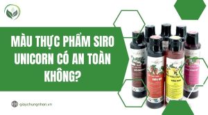 Màu thực phẩm siro Unicorn có an toàn không?