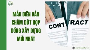 Mẫu biên bản chấm dứt hợp đồng xây dựng mới nhất