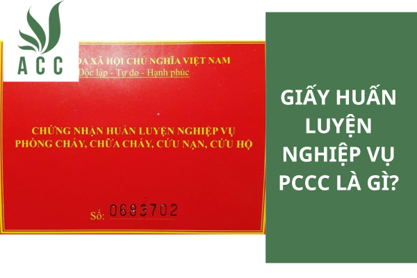 Giấy huấn luyện nghiệp vụ PCCC là gì