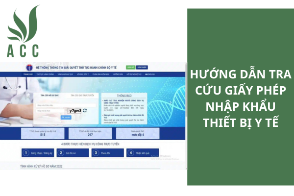 Hướng dẫn tra cứu giấy phép nhập khẩu thiết bị y tế