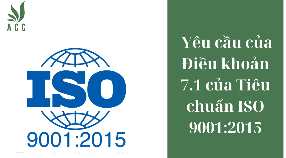 Yêu cầu của Điều khoản 7.1 của Tiêu chuẩn ISO 9001:2015
