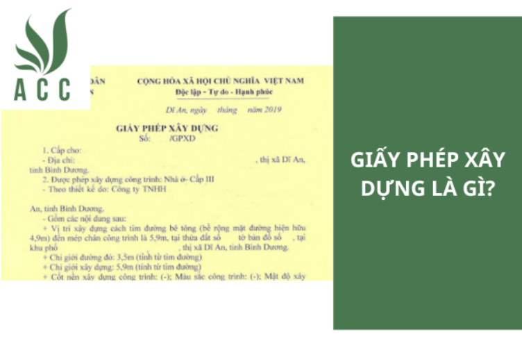 Giấy phép xây dựng là gì