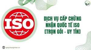 Dịch vụ cấp chứng nhận quốc tế ISO [Trọn gói - Uy tín]