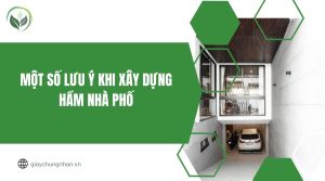 Một số lưu ý khi xây dựng hầm nhà phố
