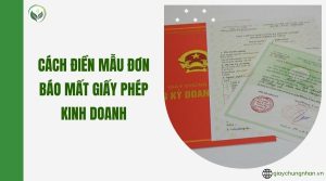 Cách điền mẫu đơn báo mất giấy phép kinh doanh