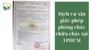 Dịch vụ xin giấy phép phòng cháy chữa cháy tại TPHCM