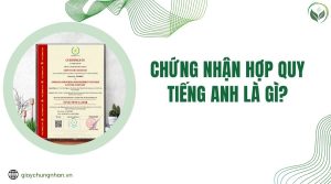 Chứng nhận hợp quy tiếng anh là gì?