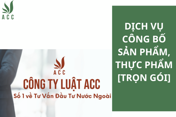 Dịch vụ công bố sản phẩm, thực phẩm [Trọn gói]