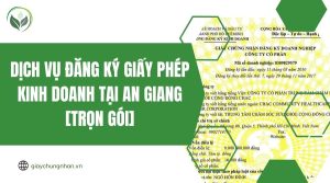 Dịch vụ đăng ký giấy phép kinh doanh tại An Giang [Trọn gói]