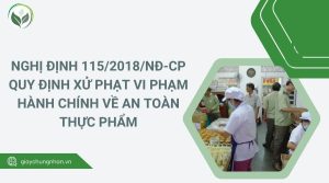 Nghị định 115/2018/NĐ-CP quy định xử phạt vi phạm hành chính về an toàn thực phẩm