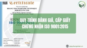 Quy trình đánh giá, cấp giấy chứng nhận ISO 9001:2015