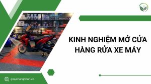 Kinh nghiệm mở cửa hàng rửa xe máy