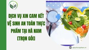 Dịch vụ xin cam kết vệ sinh an toàn thực phẩm tại Hà Nam [Trọn gói]
