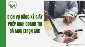 Dịch vụ đăng ký giấy phép kinh doanh tại Cà Mau [Trọn gói]