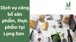 Dịch vụ công bố sản phẩm, thực phẩm tại Lạng Sơn