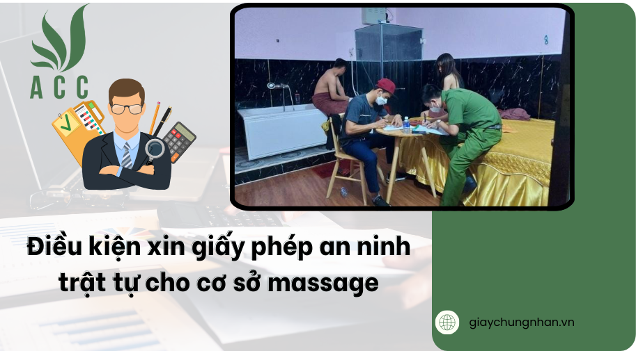  Điều kiện xin giấy phép an ninh trật tự cho cơ sở massage
