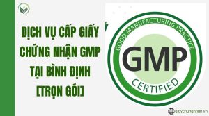 Dịch vụ cấp giấy chứng nhận GMP tại Bình Định [Trọn gói]
