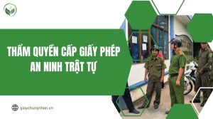 Thẩm quyền cấp giấy phép an ninh trật tự