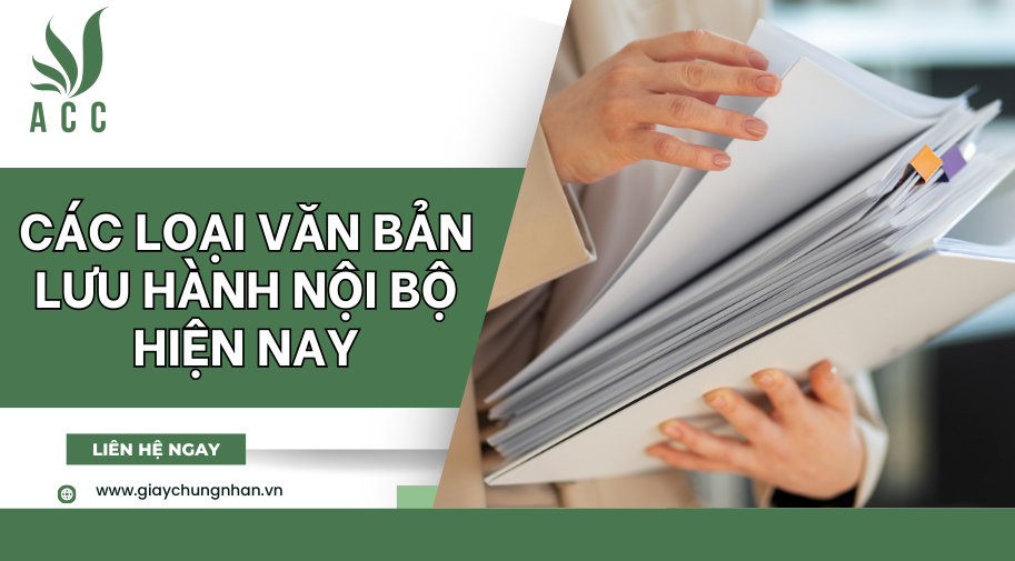 Các loại văn bản lưu hành nội bộ hiện nay