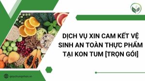 Dịch vụ xin cam kết vệ sinh an toàn thực phẩm tại Kon Tum [Trọn gói]