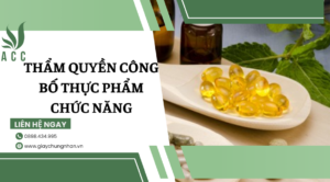 Thẩm quyền công bố thực phẩm chức năng