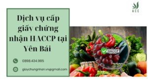 Dịch vụ cấp giấy chứng nhận HACCP tại Yên Bái