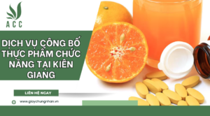 Dịch vụ công bố thực phẩm chức năng tại Kiên Giang