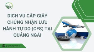 Dịch vụ cấp giấy chứng nhận lưu hành tự do (CFS) tại Quảng Ngãi
