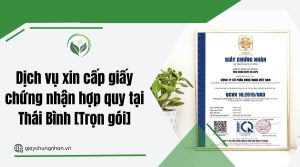 Dịch vụ xin cấp giấy chứng nhận hợp quy tại Thái Bình [Trọn gói]