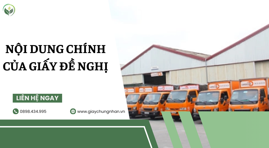 Nội dung chính của giấy đề nghị