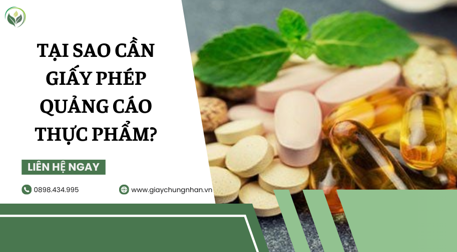 Tại sao cần giấy phép quảng cáo thực phẩm?