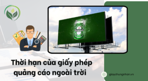  Thời hạn của giấy phép quảng cáo ngoài trời 
