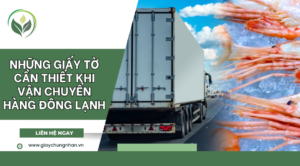 Những giấy tờ cần thiết khi vận chuyển hàng đông lạnh