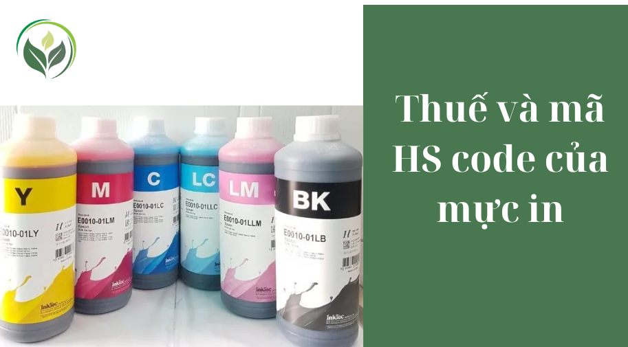 Thuế và mã HS code của mực in