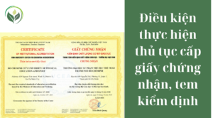 Điều kiện thực hiện thủ tục cấp giấy chứng nhận, tem kiểm định