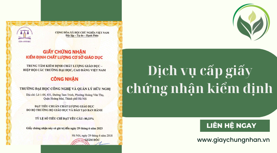 Dịch vụ cấp giấy chứng nhận kiểm định tại Tuyên Quang 