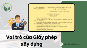 Vai trò của Giấy phép xây dựng