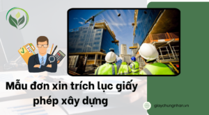 Mẫu đơn xin trích lục giấy phép xây dựng