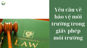 Yêu cầu về bảo vệ môi trường trong giấy phép môi trường