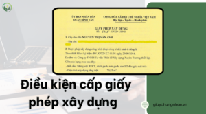 Điều kiện cấp giấy phép xây dựng 