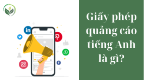 Giấy phép quảng cáo tiếng Anh là gì?