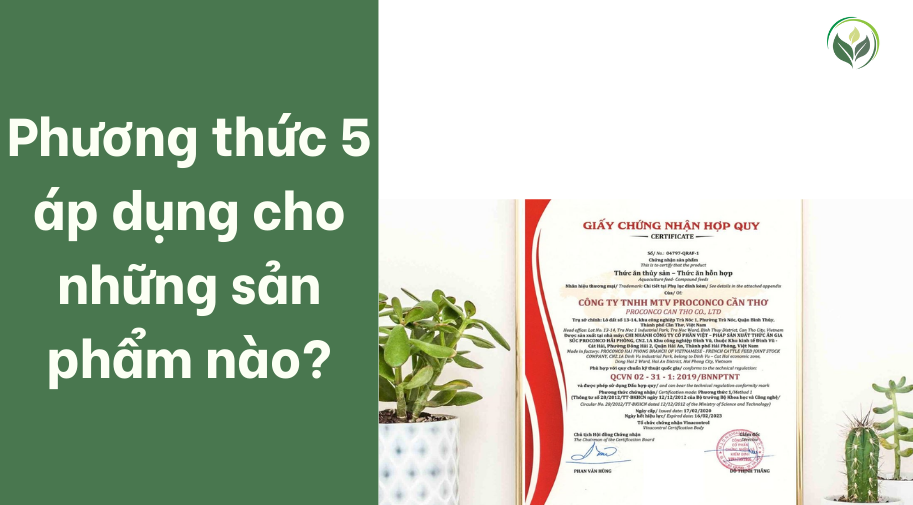 Phương thức 5 áp dụng cho những sản phẩm nào?